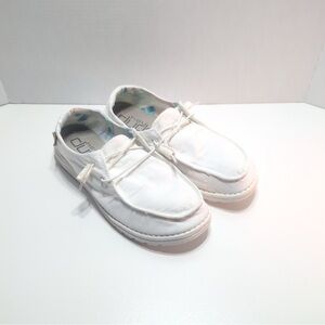 Hey Dude Women's White Slip Ons